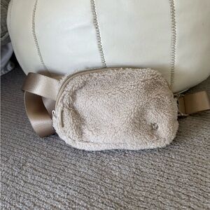 Cozy Sherpa Lululemon Belt Bag with Adjustable Strap